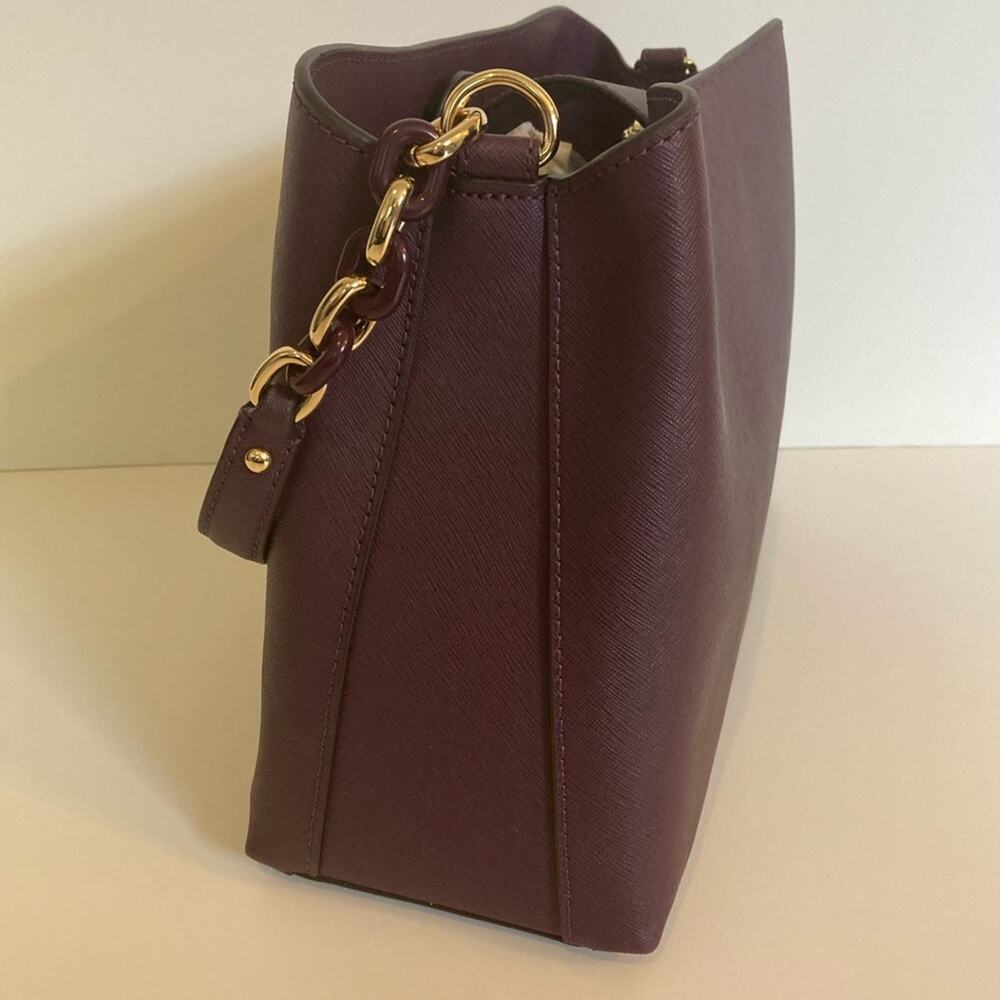 🌺 NWT Authentic Michael Kors Leather Satchel - Picture 7 of 16